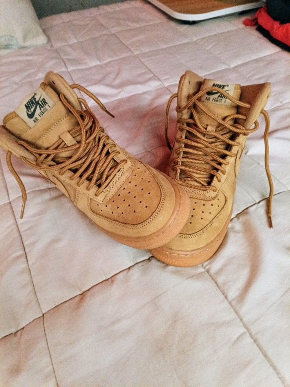 Nike air Force ones flax lv8 highs